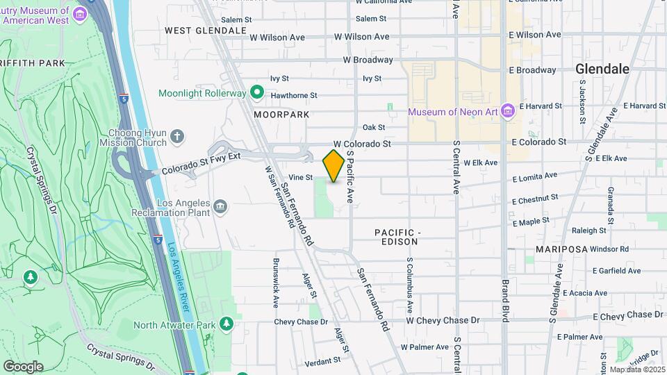 435 S Pacific Ave Map and Location Details