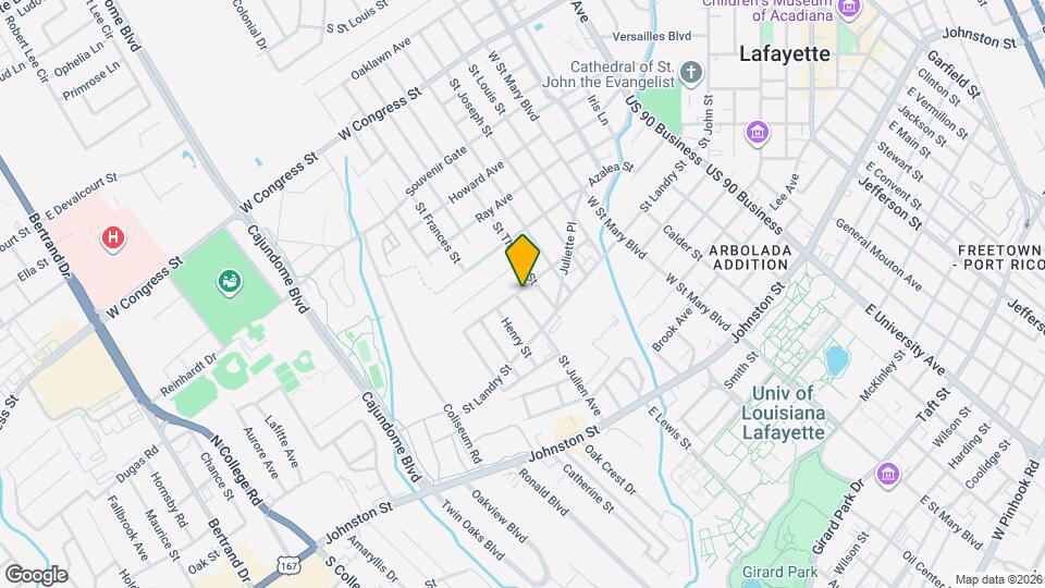 411 Curtis St Map and Location Details