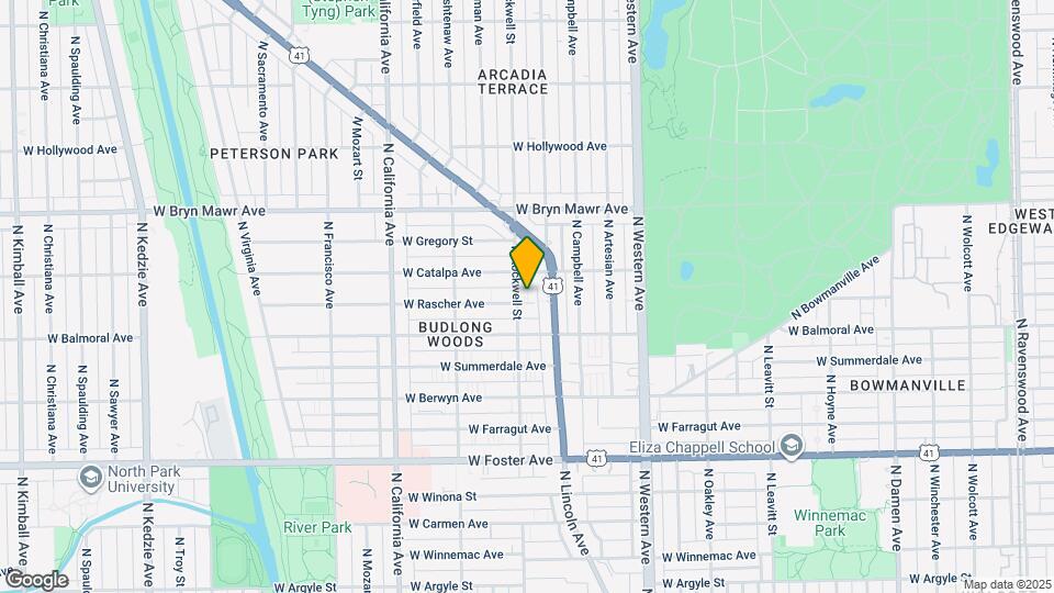 2552 W Rascher Ave, Unit G Map and Location Details