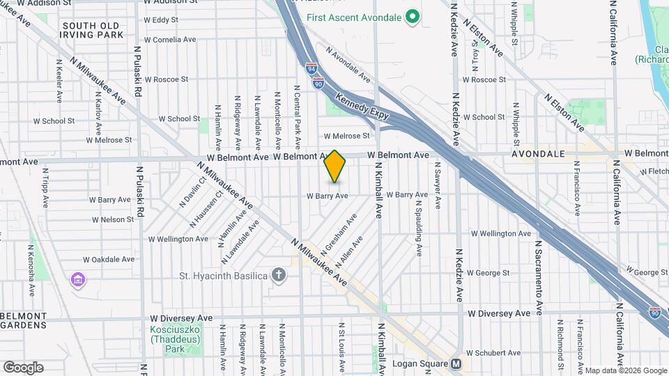 3108 N St Louis Ave Map and Location Details