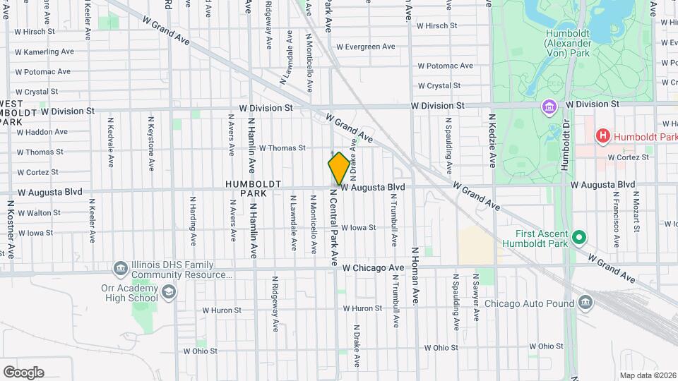 957 N Central Park Ave Map and Location Details