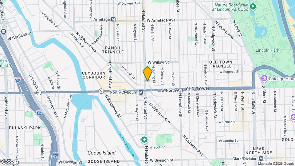 1623 N Halsted St-Unit -3 Map and Location Details