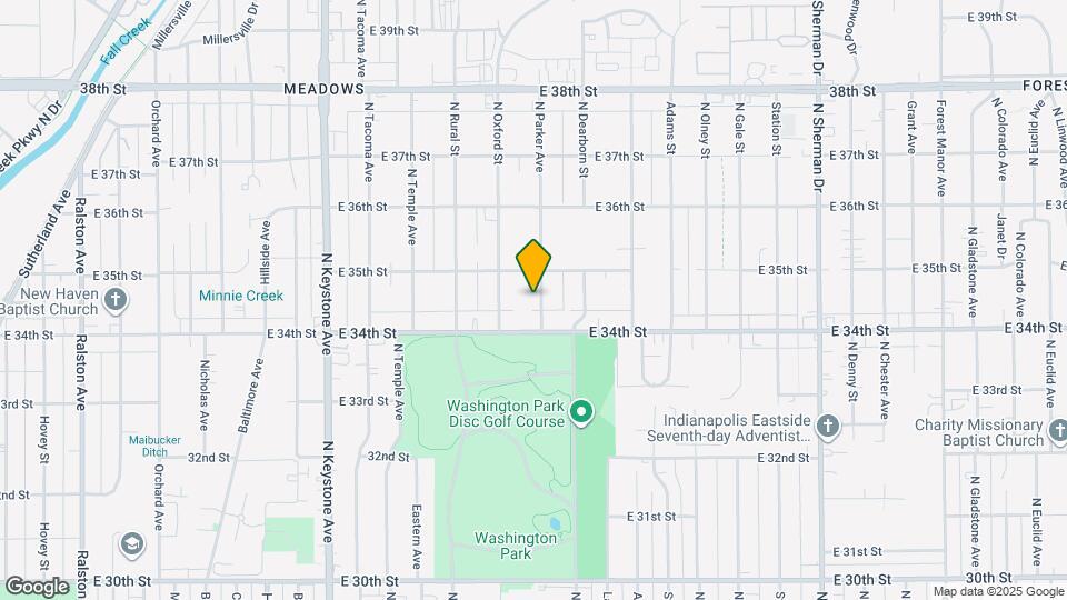 3444 N Parker Ave Map and Location Details