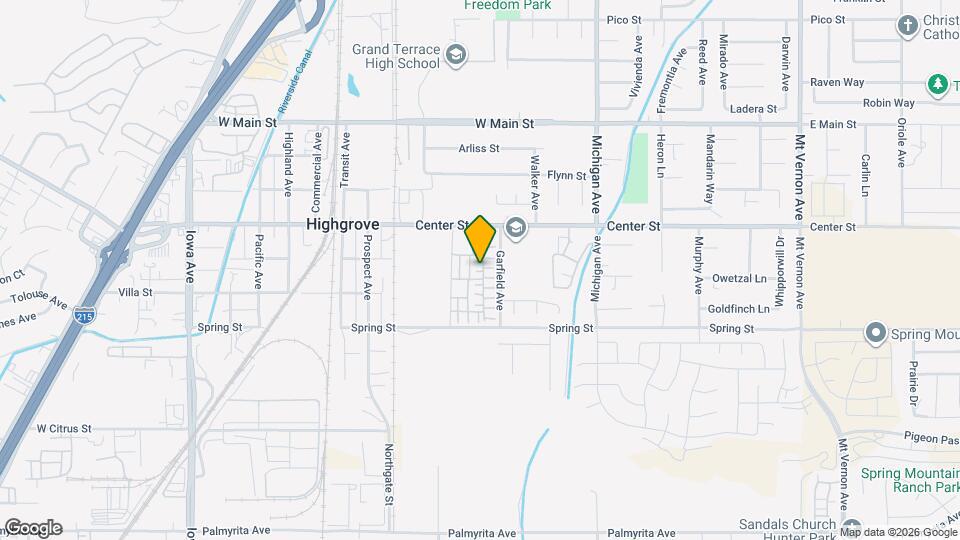 7203 Olive Grove St, Unit Riverside Condo Map and Location Details