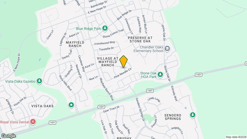 3504 Dolomite Trail Map and Location Details