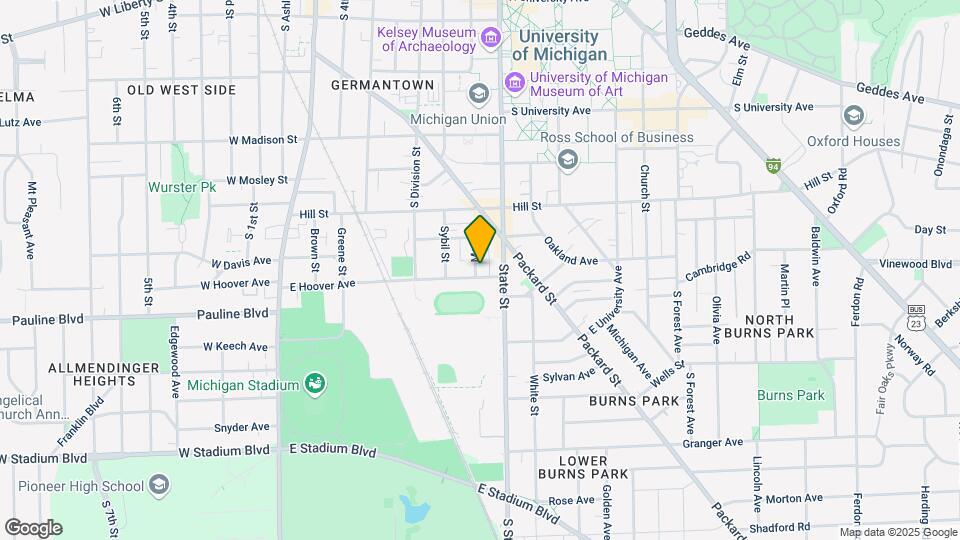 601 E Hoover Ave Mapa y Detalles de la Ubicación