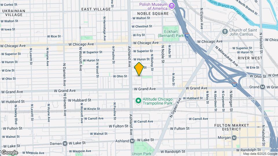 1507 W Ohio St, Unit 1 Map and Location Details