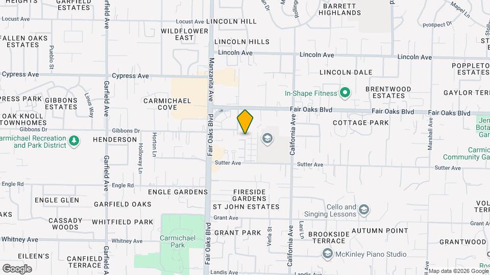 3863 Olivebranch Ln Map and Location Details