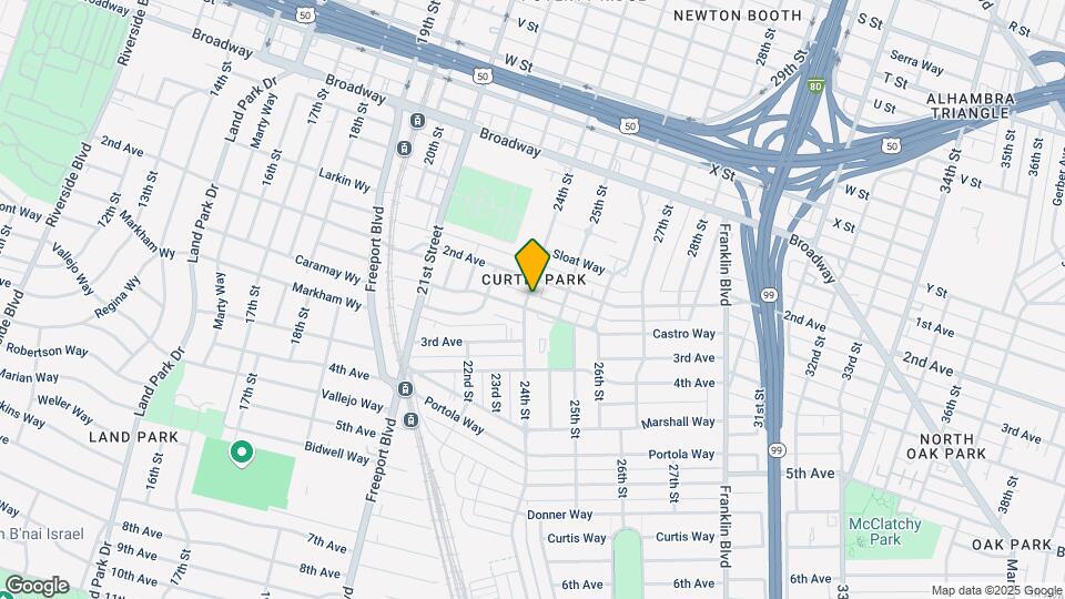 2401 Castro Way Map and Location Details