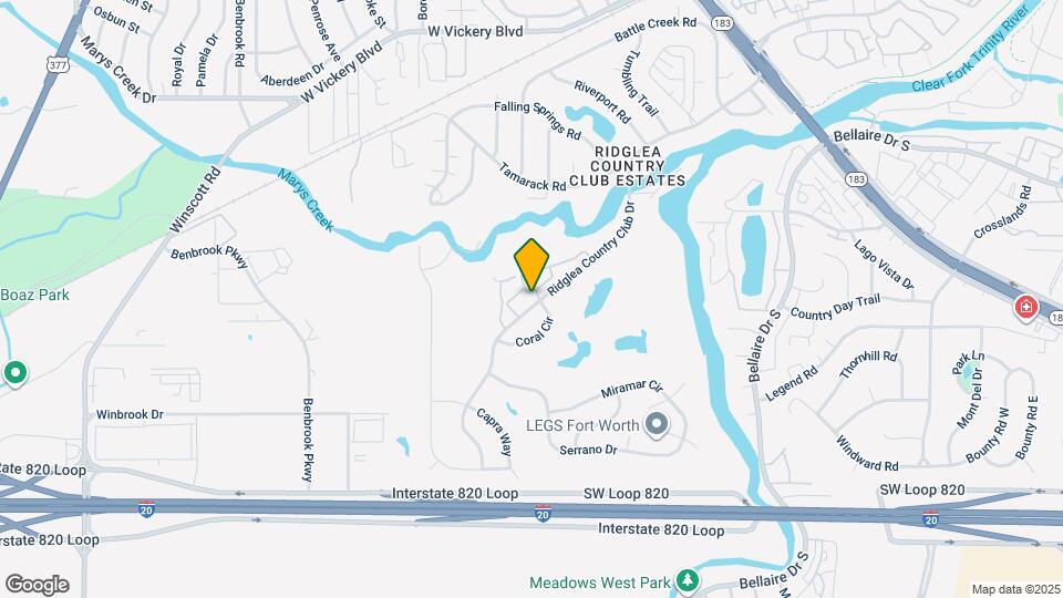 4100 Ridglea Country Club Dr Map and Location Details