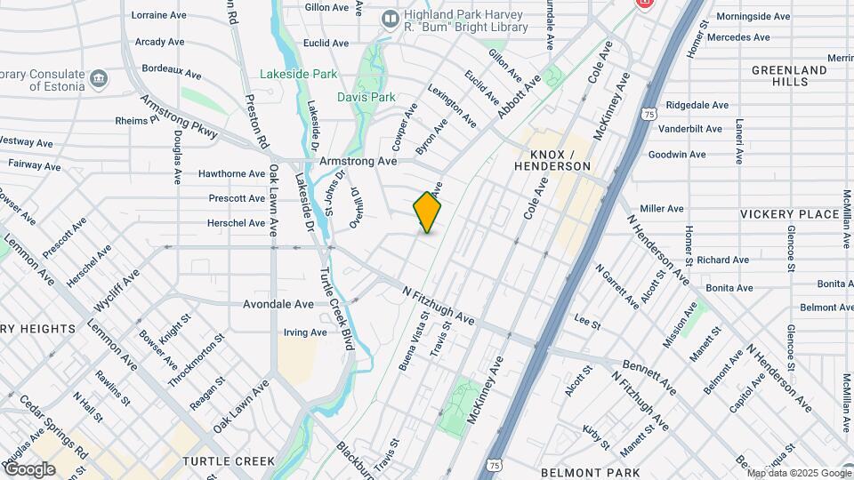 3513 Edgewater St Map and Location Details