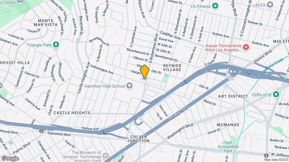 2885 S Robertson Blvd Mapa y Detalles de la Ubicación