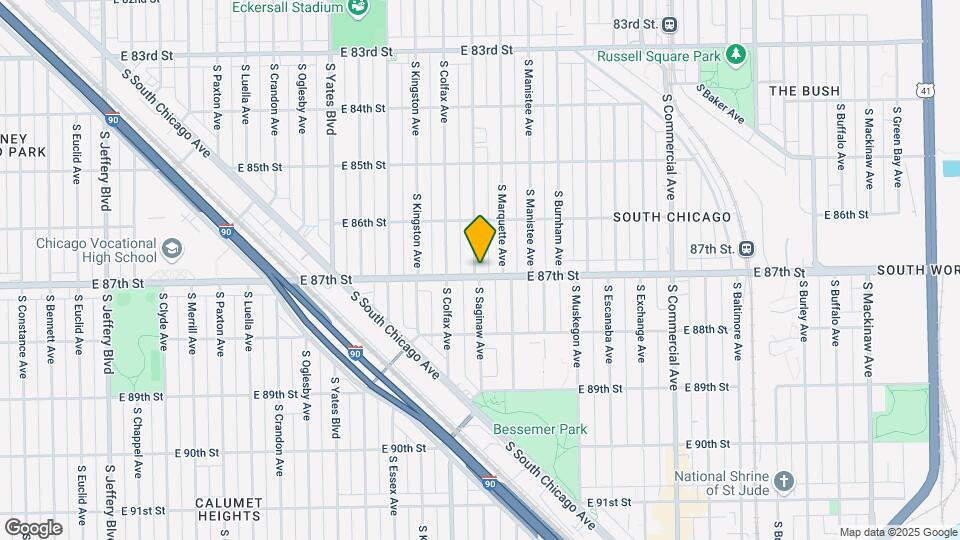 8653 S Saginaw Ave Map and Location Details