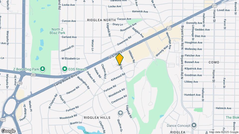 6452 Waverly Way Map and Location Details