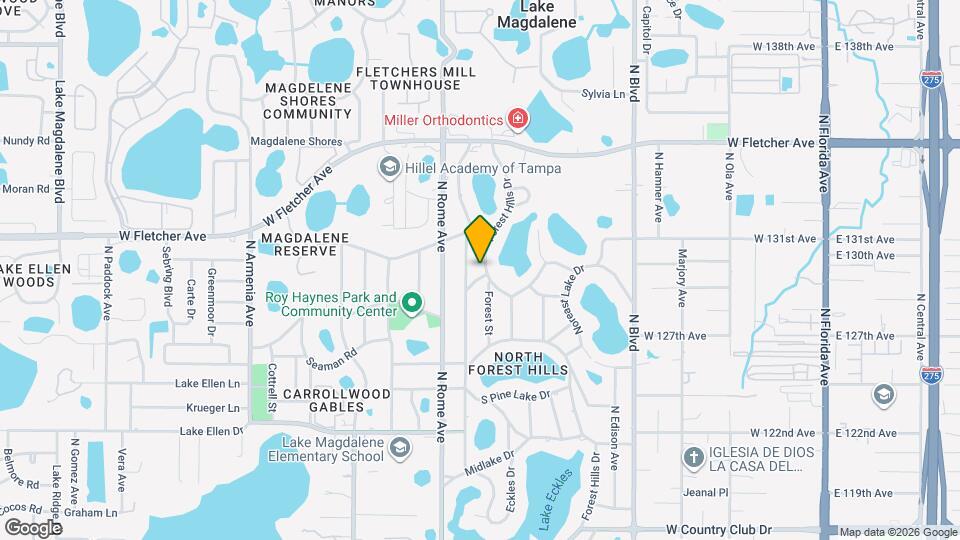 12902 Forest Hills Dr Map and Location Details