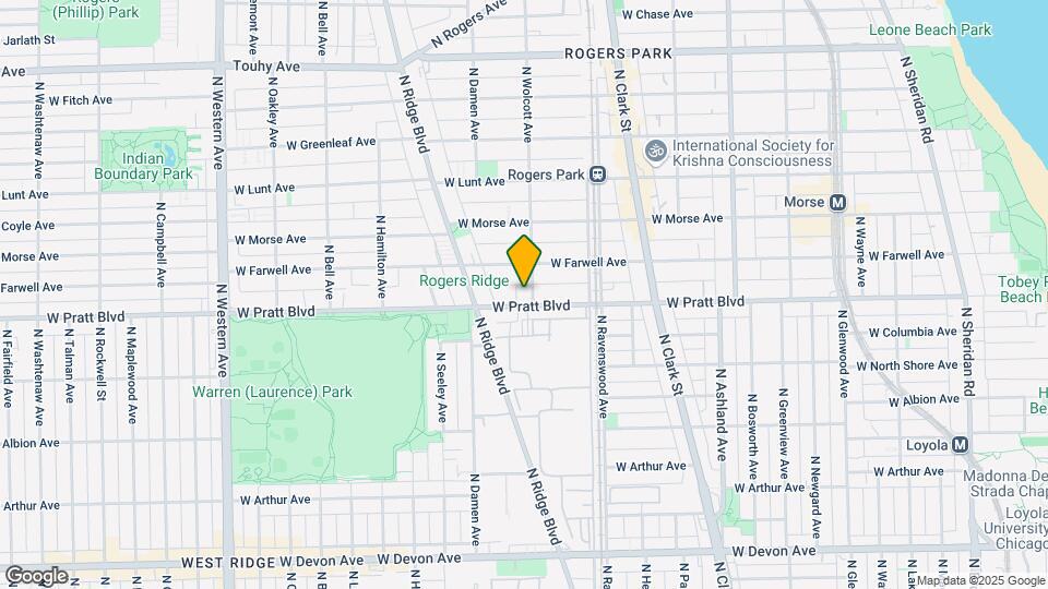 6800 N Wolcott Ave Map and Location Details