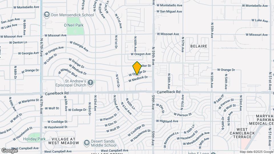 6006 W Medlock Dr Map and Location Details
