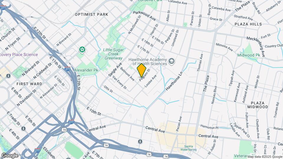 1126 Pegram St Map and Location Details