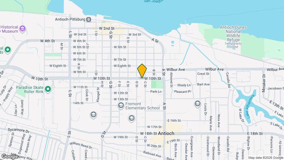 209 W 10th St Map and Location Details