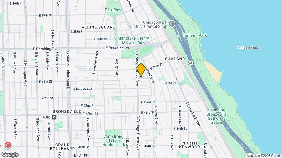 803 E 41st St Map and Location Details
