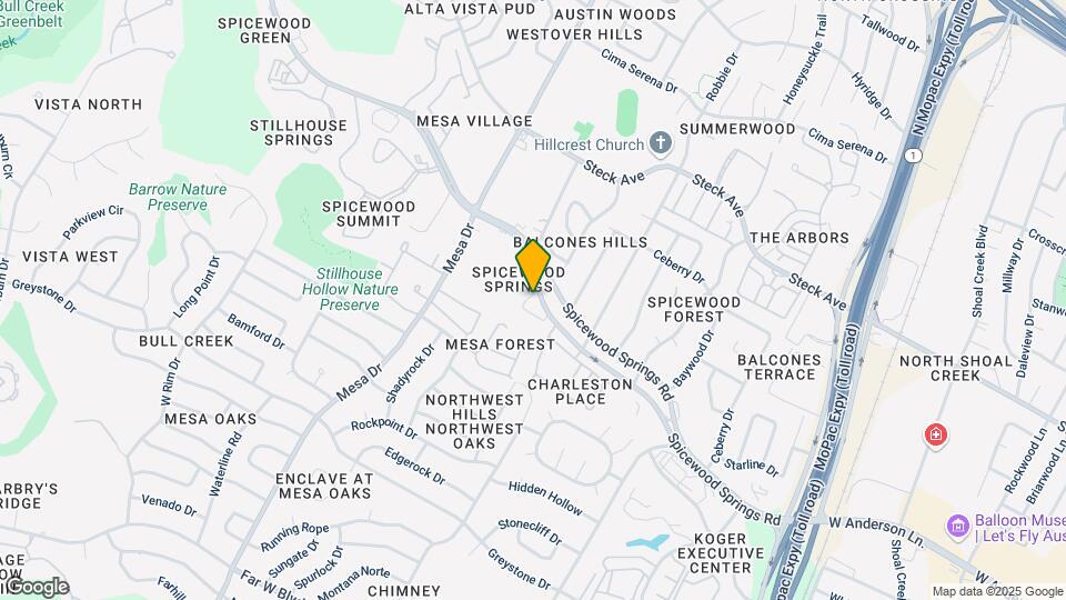 4111 Spicewood Springs Rd Map and Location Details