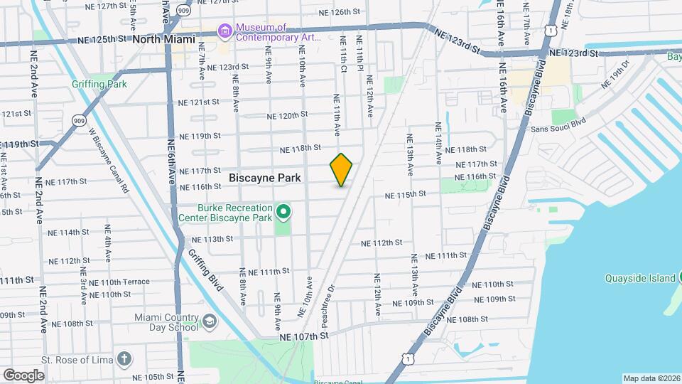 1019 NE 115th St Mapa y Detalles de la Ubicación