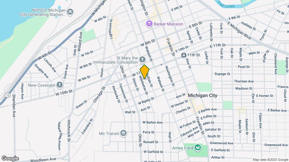 1204 Manhattan St Map and Location Details