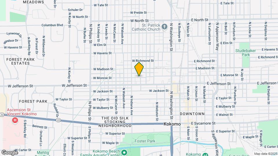 619 W Monroe St Map and Location Details