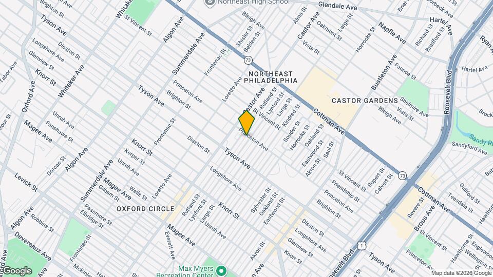 7050 Lynford St Map and Location Details