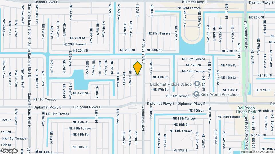 1733 NE 7th Pl Map and Location Details