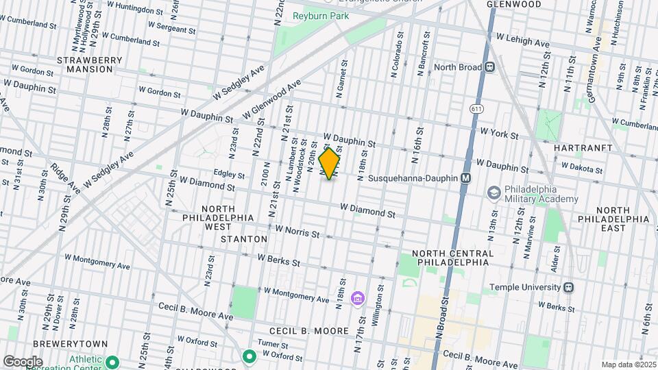 2134 N 19th St Map and Location Details