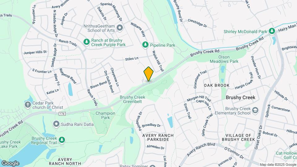 3810 Brushy Creek Rd Map and Location Details