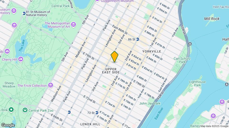 222 E 80th St Map and Location Details