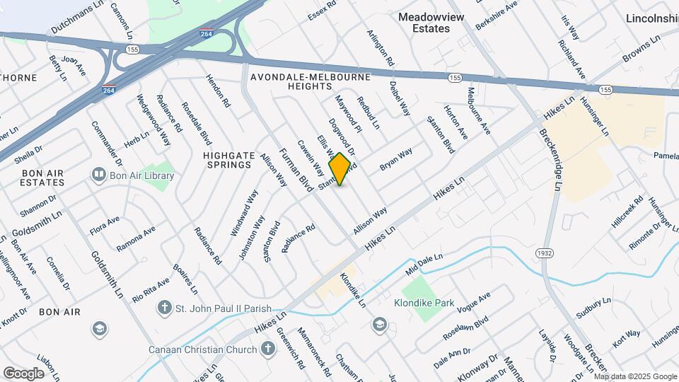 3305 Cawein Way Map and Location Details