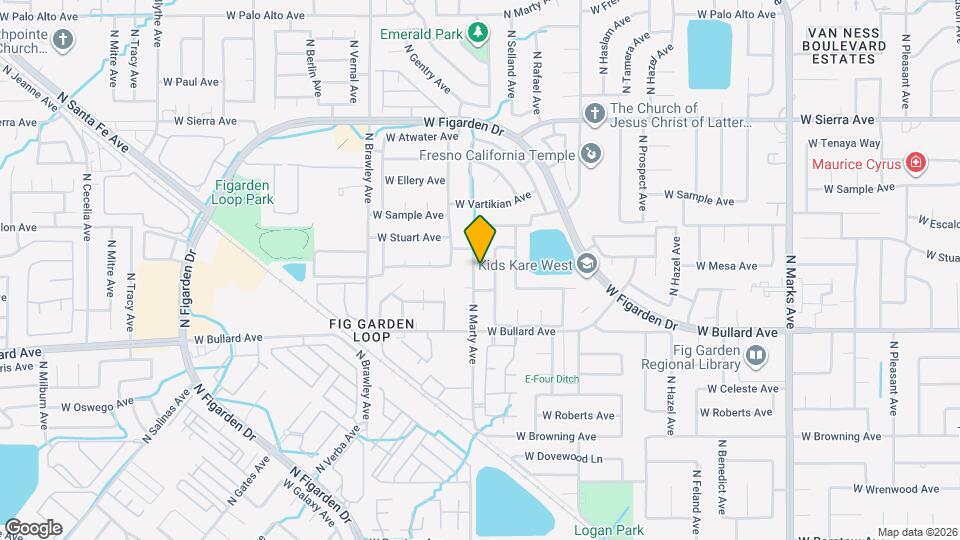 6116 N Marty Ave Map and Location Details