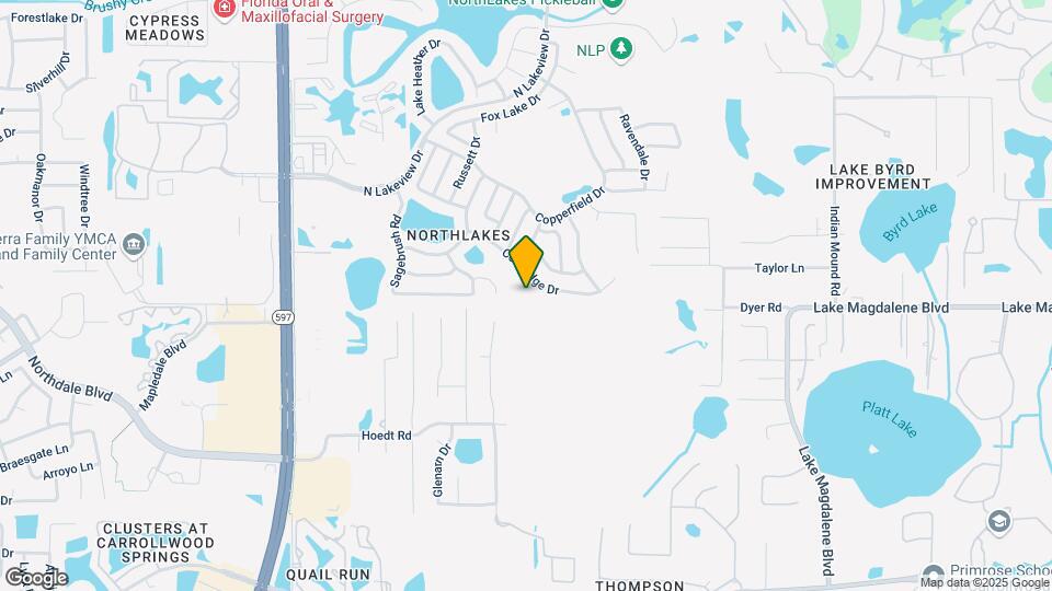 2906 Cedaridge Dr Map and Location Details