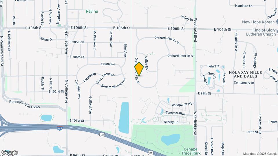 10239 Orchard Park Dr W Map and Location Details