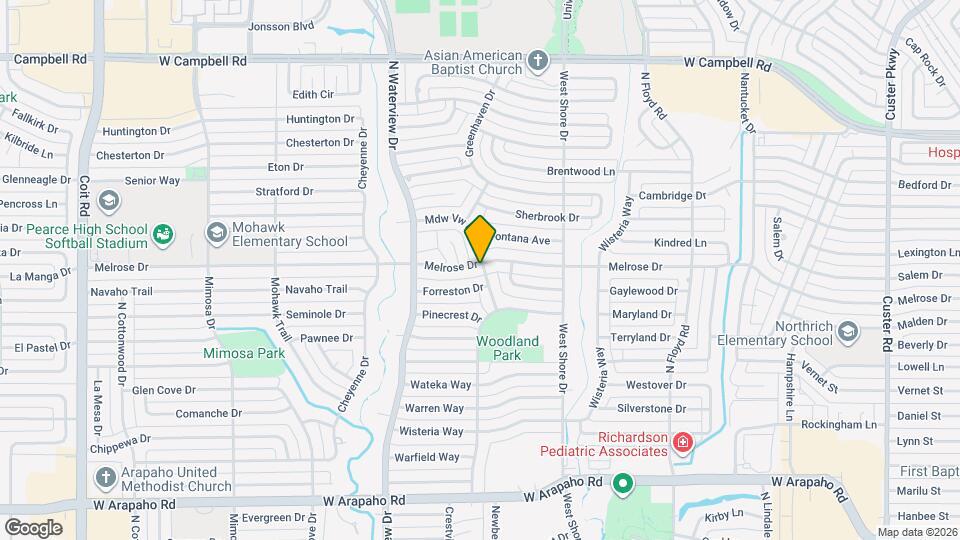 901 Melrose Dr Map and Location Details