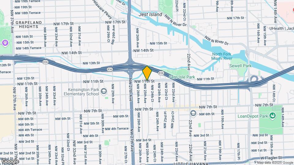 1051 NW 25th Ave, Unit 2 Map and Location Details