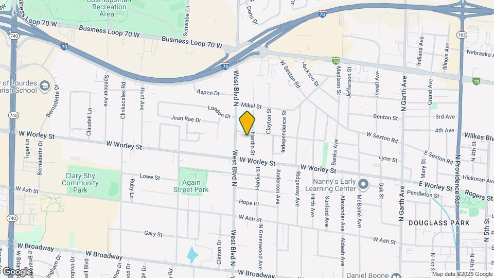 603 Hardin St-Unit -603 Hardin St Unit B Map and Location Details