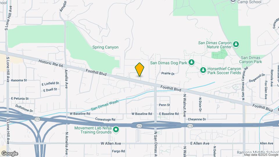 Park San Dimas Senior Apartments Map and Location Details