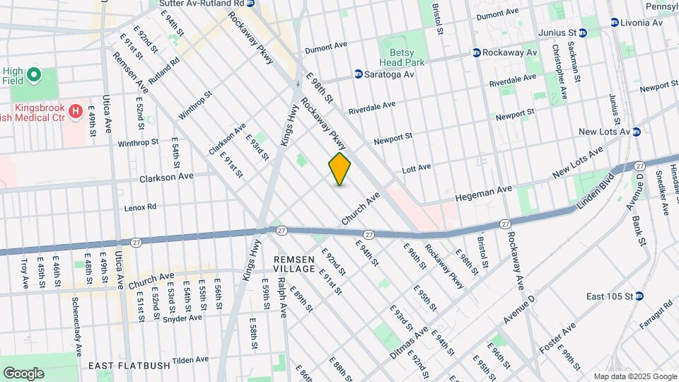 463 E 95th St Map and Location Details