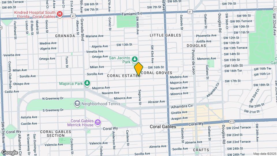 1710 Segovia St Map and Location Details