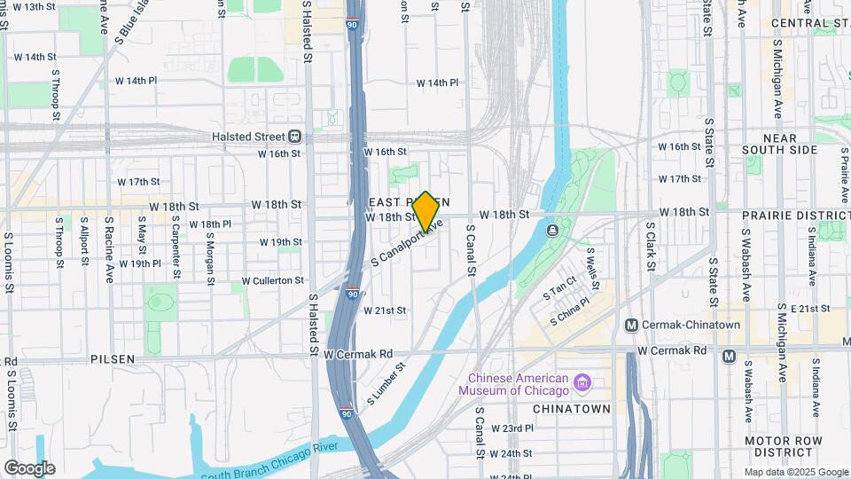 1837 S Canalport Ave Map and Location Details