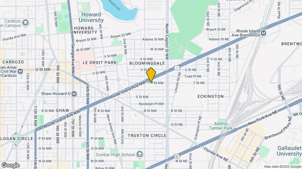 70 T St NW Map and Location Details