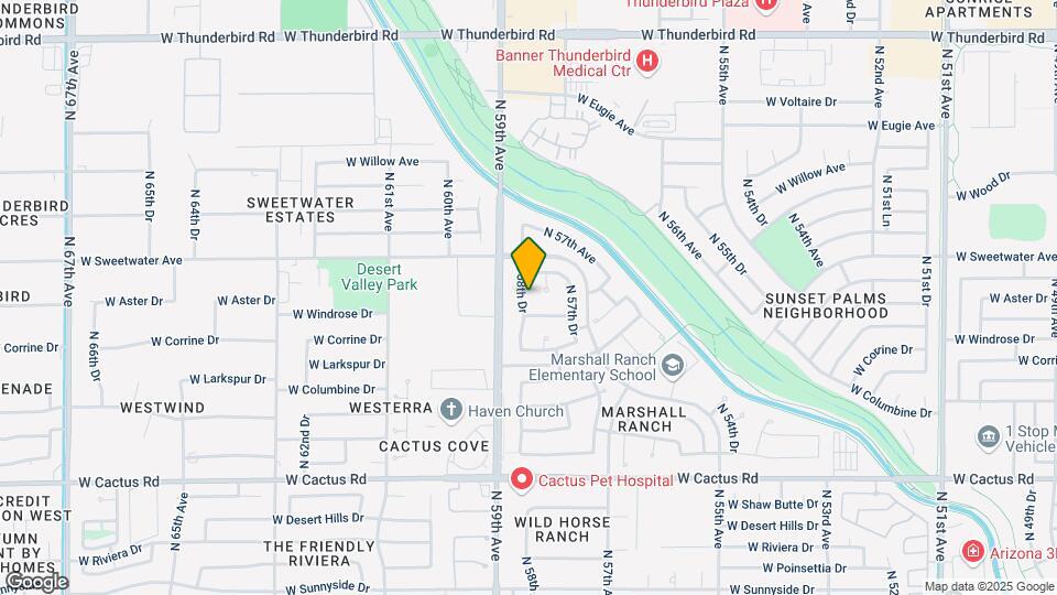 12721 N 58th Dr Map and Location Details