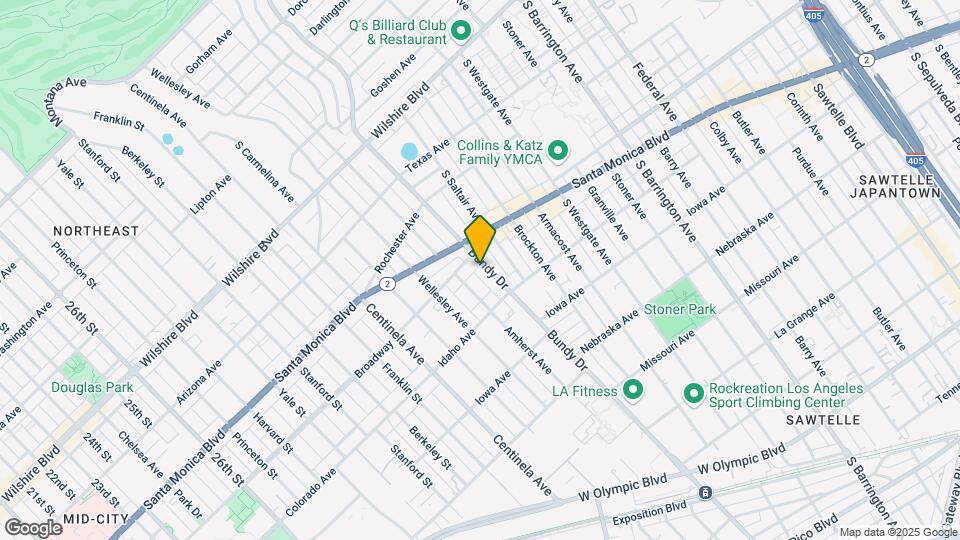 1529 S Bundy Dr Mapa y Detalles de la Ubicación