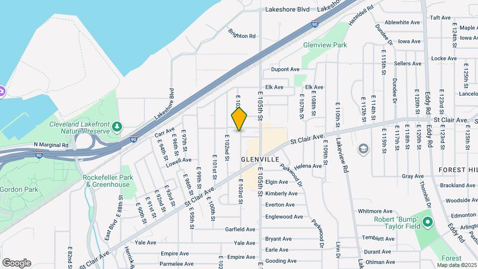 606 E 103rd St Mapa y Detalles de la Ubicación