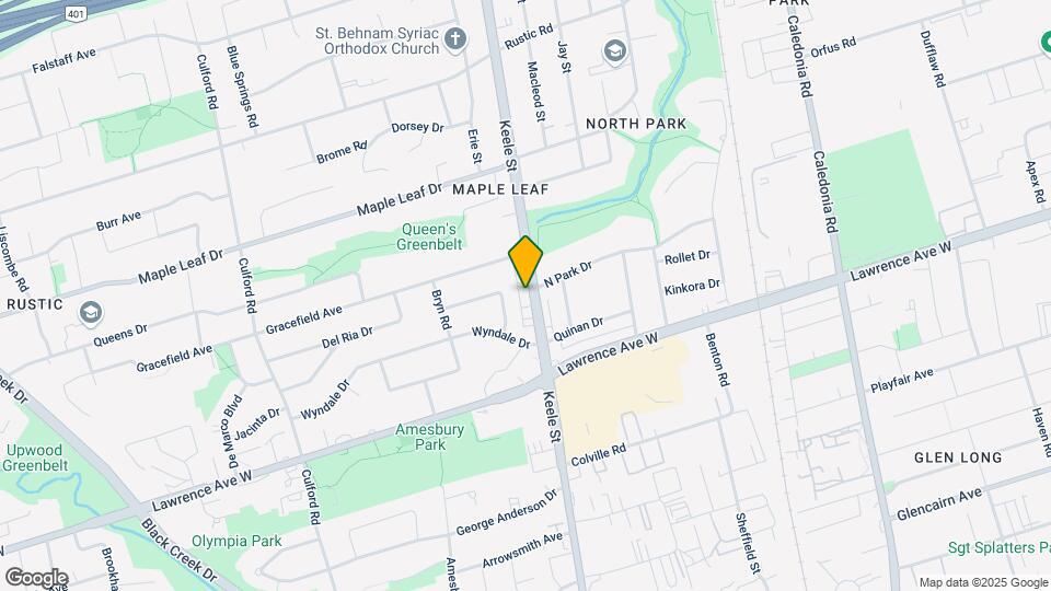 2432 Keele St Map and Location Details