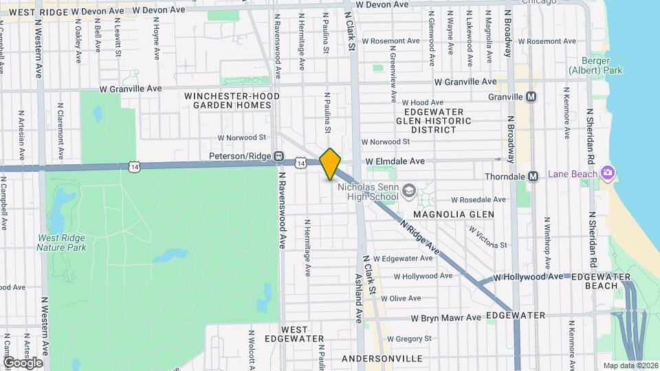 5964 N Paulina St, Unit first Map and Location Details